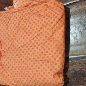 Riley Blake orange dots tone on tone fabric